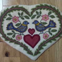 Love Birds Heart 12" from Moshimer's Studio