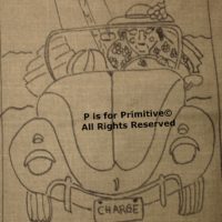 Charge, “Life At The Beach” Pattern Series - P is for Primitive Pattern, 18 x 20