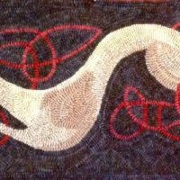 A Sale Pattern--Celtic Dog - Celtic Heritage Series - pattern by P is for Primitive, 44" x 15"