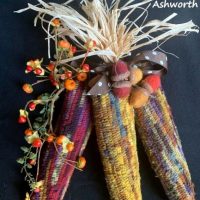 Dimensional Corn - Set of Three Ears - pattern by P is for Primitive