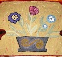 Anniversary Rug, 38" x 24", pattern by P is for Primitive