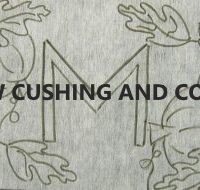 Fall Initial - pattern by P is for Primitive, 14 x 10