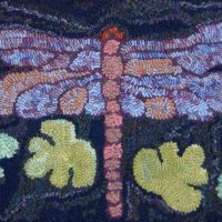 Leafy Dragonfly, 20" x 10", pattern by P is for Primitive