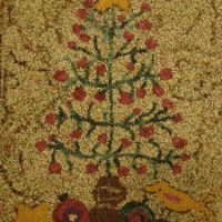 Olde Feather Tree, by P is for Primitive, 28" x 20"
