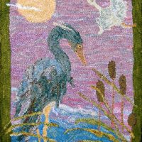 Reservoir Heron, by P is for Primitive, 36 x 24