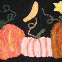 Small Pumpkin Patch, 24" x 12", pattern by P is for Primitive