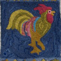 Starry Rooster, 25" x 20" by P is for Primitive