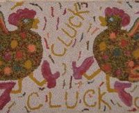 Yakkity Yak, pattern by P is for Primitive. 28" x 18"