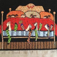 To All A Good Night based on the artwork of Paige Koosed, 24 x 32, P is for Primitive