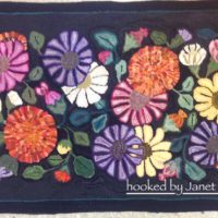 Beverly Meadow From Joan Moshimer's Studio Pattern Only 38" x 57"  Great Rug for Reducing Stash!  M48