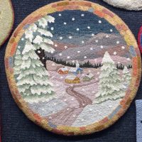 Christmas In The Valley Great Pattern by Joan Moshimer, 18" round, M370