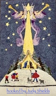 Oh Silent Night, 36 x 22, Vintage Postcard Pattern From Joan Moshimer's Studio - Image 2