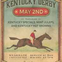 Derby Day Large Pattern 48 x 34, Vintage Postcard Pattern From Joan Moshimer's Studio