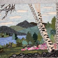 Lake in the Mountains Ruth Hall Pattern  17 x 28, H332