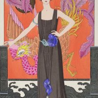 Art Deco Delight 25 x 37, Deco Vintage Postcard Pattern From Joan Moshimer's Studio