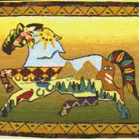 American Horse, 28 x 39 SD623 by Salma Dhanji