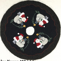 Holiday Tree Skirt, M442 36" Round, by Joan Moshimer Studio's