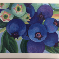 Blueberry Burst Pattern ONLY, Based on the Artwork of Mary Michola Fibich