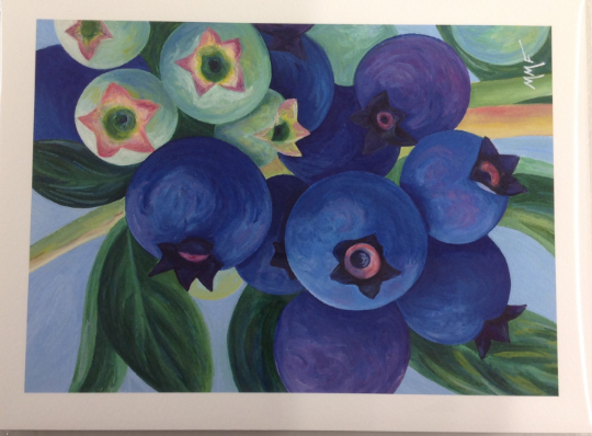 Blueberry Burst Pattern ONLY, Based on the Artwork of Mary Michola Fibich