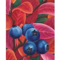 Blueberry: Dressed for Fall Pattern ONLY, Based on the Artwork of Mary Michola Fibich