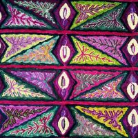 Caladium Mosaic by Pearl McGown OSV 519 36"x 76 1/4"