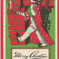 Deco Christmas, 22 x 36, Vintage Postcard Pattern From Joan Moshimer's Studio