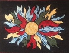 Fireburst, OSVPT 33, a Pearl McGown Pattern 12" x 16"