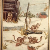 Chip N Dale OSVP 112 by Pearl McGown 20" x 18 1/2"