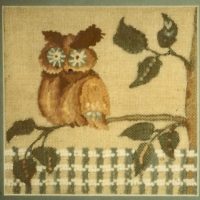Creative Stitchery Owl OSVP 153, a Pearl McGown Pattern 10" x 10"
