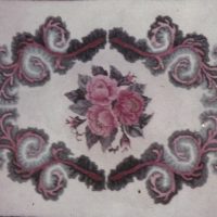 Rose Scroll by Pearl McGown  OSV 105 33" x 42"