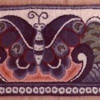Chinese Moth Window Valance 9" x 66", a Joan Moshimer Pattern M329