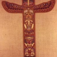 Totem Pole M274 , a Joan Moshimer Pattern, 25" x 40"