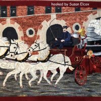 Old Time Firewagon M94,   37" x 63",  a Joan Moshimer Pattern