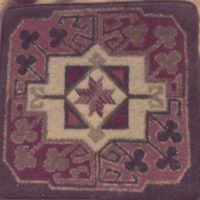 Khiva Square CS334, a Pearl McGown Pattern    14" x 14"