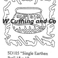 Single Earthen Pot by Salma Dhanji, SD 105 18" x 19"