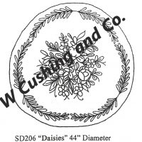 Daisies Pattern by Salma Dhanji, 44" Diameter SD206