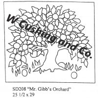 Mr. Gibb's Orchard Pattern by Salma Dhanji  SD208       22 x 32 inches