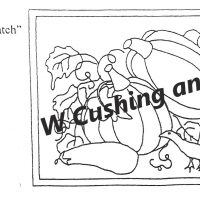 Pumpkin Patch Pattern by Salma Dhanji   SD212               22 x 34 inches