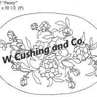 Peony Pattern by Salma Dhanji approx. 34.5 x 50.5 inches SD217