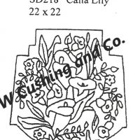 Calla Lily by Salma Dhanji SD218 22" x 22"