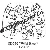 Wild Rose Chair Seat by Salma Dhanji, SD220,         14.5 x 17 inches