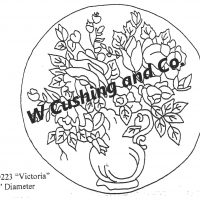 Victoria Circle, SD223, 34" Diameter, Pattern by Salma Dhanji