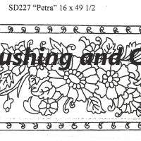 Petra, SD227, 16 x 49.5 inches, Pattern by Salma Dhanji