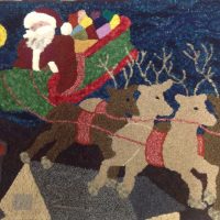 Santa's Sleigh Ride Pattern by Salma Dhanji 28 x 38  SD613