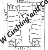 Don't Tread On Me Pattern by Salma Dhanji SD811 19.5 x 26 inches