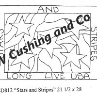 Stars and Stripes Pattern by Salma Dhanji     SD812           21.5 x 28 inches