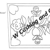 Hearts and Roses Pattern by Salma Dhanji, 34.5 x 44.5 inches SD820