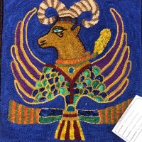 Sassanian Dynasty Imaginary Animal by Salma Dhanji SD406  18" x 19"