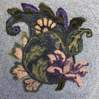 Single Paisley  by Salma Dhanji, SD106,  16" x 16"