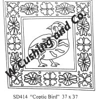 Coptic Bird by Salma Dhanji  SD414   37 x 37 inches